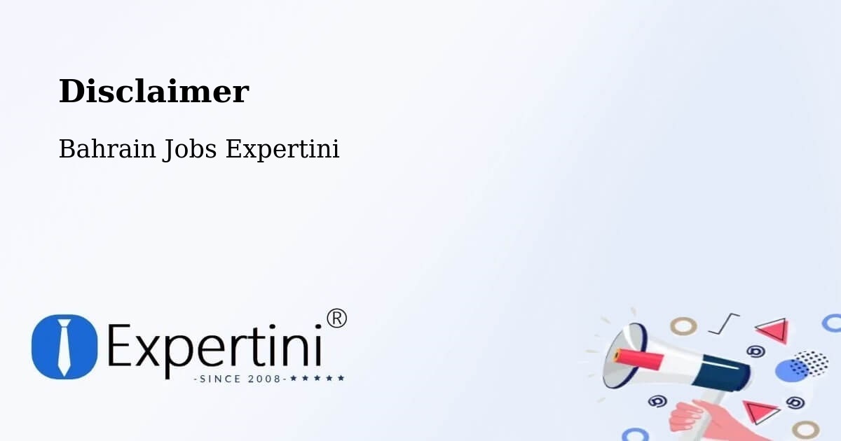 Disclaimer – Sitrah - Bahrain Jobs Expertini